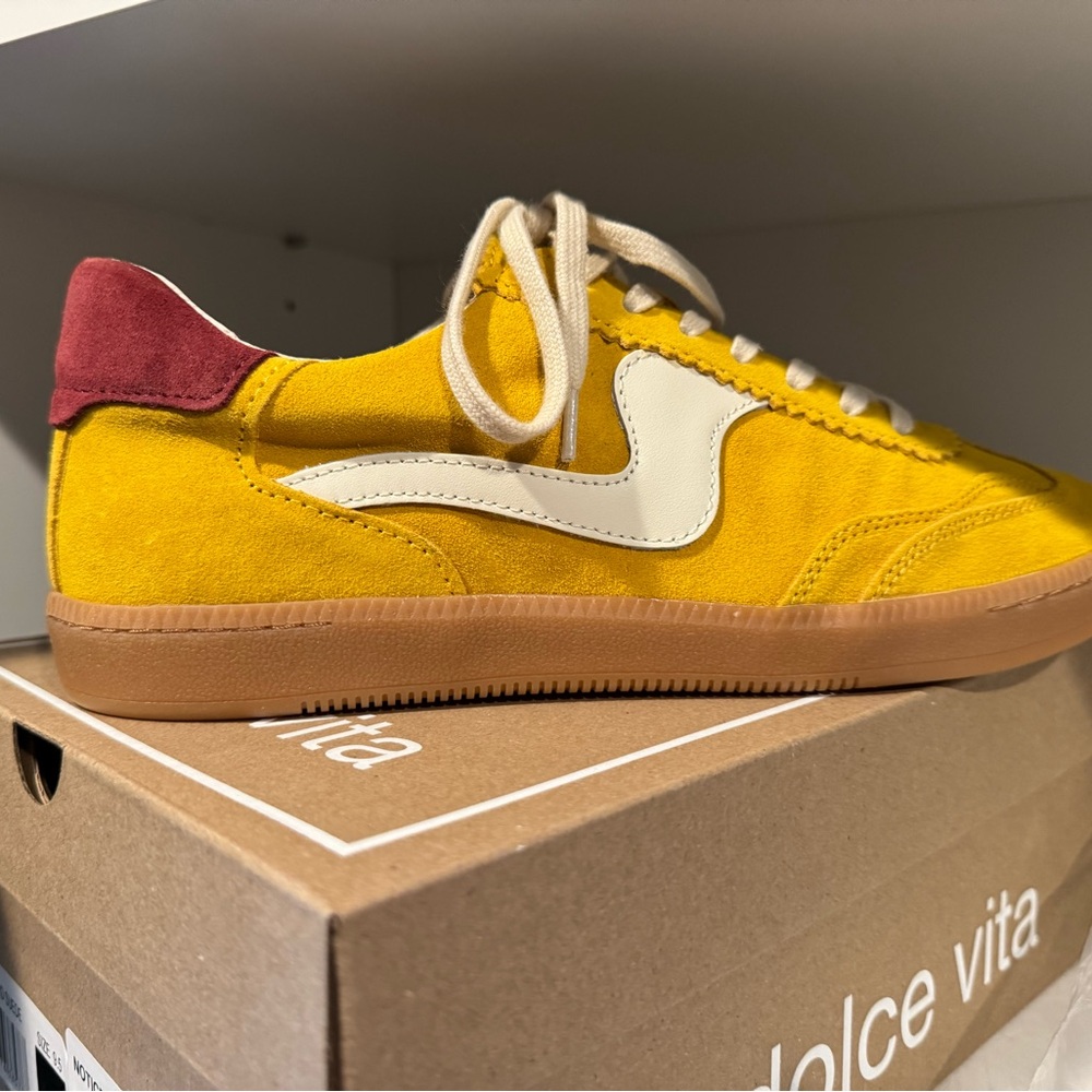 New with box Dolce Vita Yellow and Red Sneakers